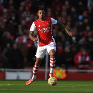 Gabriel Magalhaes in Action: Arsenal vs. Watford (2021-22) - Emirates Stadium Gabriel Magalhaes in Action: Arsenal vs. Watford (2021-22) - Emirates Stadium