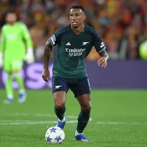 Gabriel Magalhaes in Action: Arsenal vs. RC Lens, UEFA Champions League 2023/24 Gabriel Magalhaes in Action: Arsenal vs. RC Lens, UEFA Champions League 2023/24