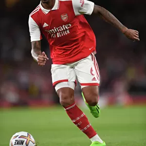 Gabriel Magalhaes in Action: Arsenal vs Aston Villa, Premier League 2022-23