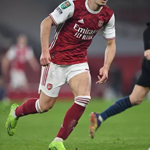 Gabriel Magalhaes in Action: Arsenal vs Manchester City - Carabao Cup 2020-21 (Behind Closed Doors)