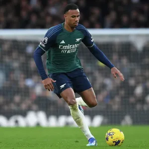 Gabriel Magalhaes in Action: Fulham vs. Arsenal, Premier League 2023-24 Gabriel Magalhaes in Action: Fulham vs. Arsenal, Premier League 2023-24