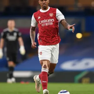 Gabriel Magalhaes at Chelsea vs Arsenal, Premier League 2021 (Behind Closed Doors) Gabriel Magalhaes at Chelsea vs Arsenal, Premier League 2021 (Behind Closed Doors)