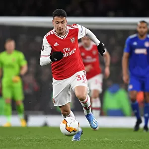 Gabriel Martinelli in Europa League Action: Arsenal vs Olympiacos at Emirates Stadium (2019-20)