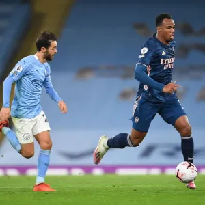 Gabriel Outmaneuvers Bernardo Silva: A Tactical Battle at the Etihad, Manchester City vs Arsenal, 2020-21 Premier League