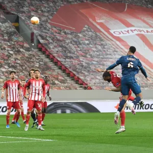 Gabriel Scores as Arsenal Takes 2-0 Lead Over Olympiacos in Europa League Round of 16 (Behind Closed Doors)