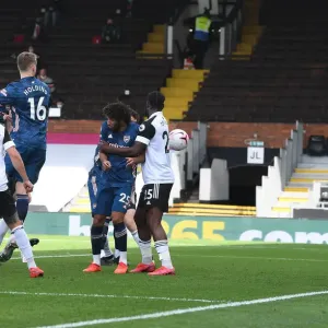 Gabriel Scores Arsenal's Second Goal: Fulham vs Arsenal, Premier League 2020-21