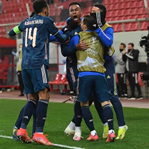 Gabriel Scores in Empty Europa League Match: Arsenal vs. Olympiacos, Piraeus (March 2021)
