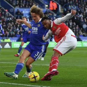 Gabriel vs Faes: A Football Showdown at The King Power Stadium - Leicester City vs Arsenal FC, Premier League 2022-23 Gabriel vs Faes: A Football Showdown at The King Power Stadium - Leicester City vs Arsenal FC, Premier League 2022-23
