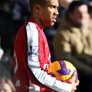 Gael Clichy in Action: Arsenal Holds Tottenham Hotspur Scoreless at White Hart Lane, Barclays Premier League (8/2/09)