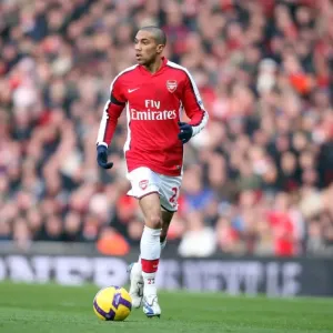 Gael Clichy in Action: Arsenal vs. West Ham United, 0:0, Barclays Premier League, Emirates Stadium, 31/01/09