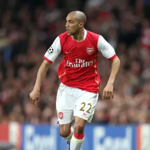 Gael Clichy in Action: Arsenal vs. Liverpool, UEFA Champions League Quarter Final, Emirates Stadium, 2008