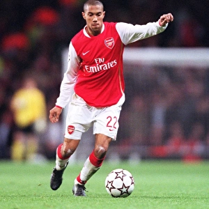 Gael Clichy in Action: Arsenal's 3:1 Victory over Hamburg in the UEFA Champions League, Group G at Emirates Stadium (November 21, 2006)