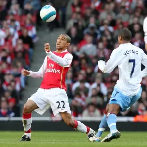 Gael Clichy (Arsenal) Ashley Young (Villa) Gael Clichy (Arsenal) Ashley Young (Villa)