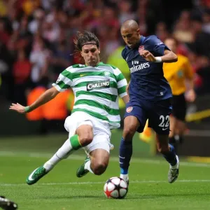 Gael Clichy (Arsenal) Georgios Samaras (Celtic) Gael Clichy (Arsenal) Georgios Samaras (Celtic)