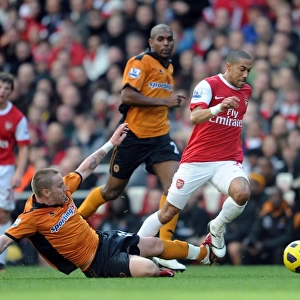 Gael Clichy (Arsenal) Jamie O Hara (Wolves). Arsenal 2: 0 Wolverhampton Wanderers