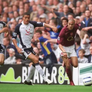 Gael Clichy (Arsenal) Jermaine Jenas and Paul Stalteri (Tottenham)