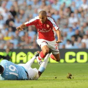 Gael Clichy (Arsenal) Joleon Lescott (Man City) Gael Clichy (Arsenal) Joleon Lescott (Man City)