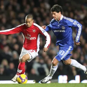 Gael Clichy (Arsenal) Michael Ballack (Chelsea) Gael Clichy (Arsenal) Michael Ballack (Chelsea)