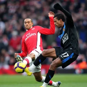 Gael Clichy (Arsenal) Nani (Man Utd). Arsenal 1: 3 Manchester United. Barclays Premier League Gael Clichy (Arsenal) Nani (Man Utd). Arsenal 1: 3 Manchester United. Barclays Premier League