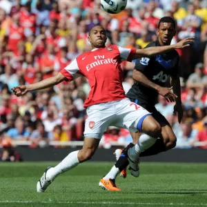 Gael Clichy (Arsenal) Nani (Man Utd). Arsenal 1: 0 Manchester United. Barclays Premier League