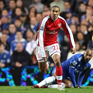 Gael Clichy (Arsenal) Nicolas Anelka (Chelsea). Chelsea 2: 0 Arsenal. Barclays Premier League