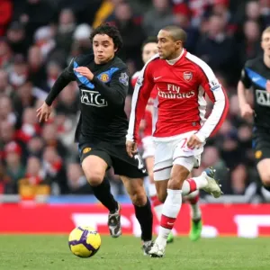 Gael Clichy (Arsenal) Rafael Da Silva (Man Utd). Arsenal 1: 3 Manchester United Gael Clichy (Arsenal) Rafael Da Silva (Man Utd). Arsenal 1: 3 Manchester United