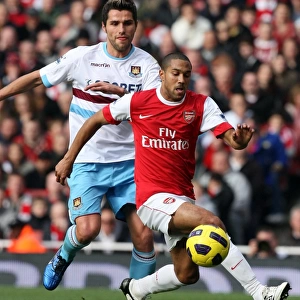 Gael Clichy (Arsenal) Valon Behrami (West Ham). Arsenal 1: 0 West Ham United