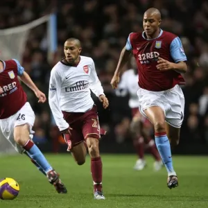 Gael Clichy (Arsenal) Zat Knight and Craig Gardner (Aston Villa)