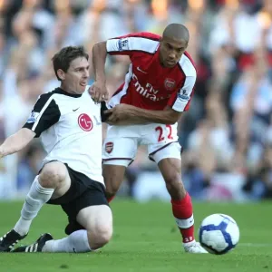 Gael Clichy (Arsenal) Zoltan Gera (Fulham) Gael Clichy (Arsenal) Zoltan Gera (Fulham)