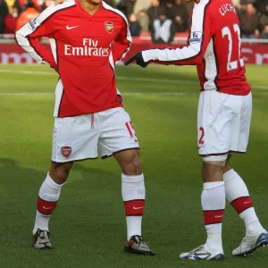 Gael Clichy and Denilson (Arsenal)