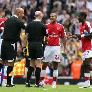Gael Clichy and Emmanuel Eboue