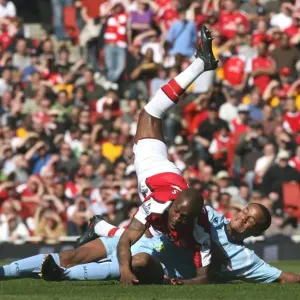 Gallas and Kompany Clash: Arsenal's Victory Over Manchester City, 2-0, Barclays Premier League, Emirates Stadium, 2009 Gallas and Kompany Clash: Arsenal's Victory Over Manchester City, 2-0, Barclays Premier League, Emirates Stadium, 2009