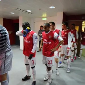 Geal Clichy (Arsenal) in the players tunnel. Arsenal 0: 1 Newcastle United Geal Clichy (Arsenal) in the players tunnel. Arsenal 0: 1 Newcastle United