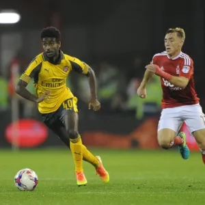 Gedion Zelalem (Arsenal) and Matty Fryatt (Forest) Print Gedion Zelalem (Arsenal) and Matty Fryatt (Forest) Print