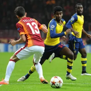 Gedion Zelalem Outmaneuvers Alex Telles: Galatasaray vs. Arsenal, UEFA Champions League, Istanbul, 2014 Gedion Zelalem Outmaneuvers Alex Telles: Galatasaray vs. Arsenal, UEFA Champions League, Istanbul, 2014