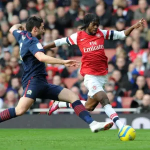 Gervinho vs. Bradley Orr: A Battle in the FA Cup Fifth Round Between Arsenal and Blackburn Rovers