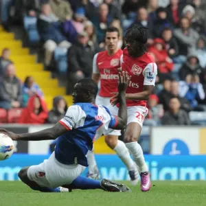 Gervinho's Debut Goal Under Pressure: Blackburn Rovers 4-3 Arsenal, Premier League, Ewood Park, 17/9/11 Gervinho's Debut Goal Under Pressure: Blackburn Rovers 4-3 Arsenal, Premier League, Ewood Park, 17/9/11