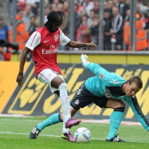 Gervinho's Shot Saved by Rensing in Cologne Friendly