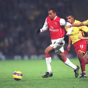 Gilberto (Arsenal) Gavin Mahon (Watford)