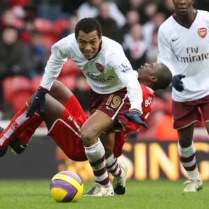 Gilberto (Arsenal) George Boateng (Middlesbrough)