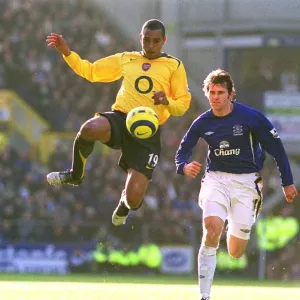 Gilberto (Arsenal) Kevin Kilbane (Everton) Gilberto (Arsenal) Kevin Kilbane (Everton)