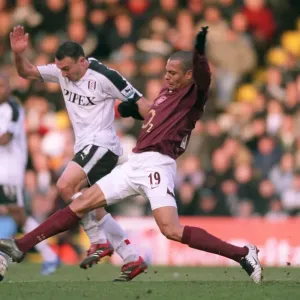 Gilberto (Arsenal) Steed Malbranque (Fulham). Fulham 0: 4 Arsenal Gilberto (Arsenal) Steed Malbranque (Fulham). Fulham 0: 4 Arsenal