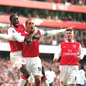 Gilberto celebrates scoring from the penalty spot, Print Gilberto celebrates scoring from the penalty spot, Print