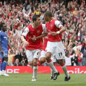Gilberto celebrates scoring Arsenals goal with Cesc Fabregas Gilberto celebrates scoring Arsenals goal with Cesc Fabregas