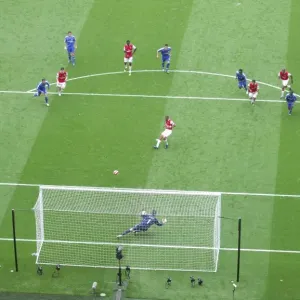 Gilberto scores Arsenals goal from the penalty spot Gilberto scores Arsenals goal from the penalty spot