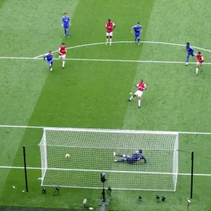 Gilberto's Dramatic Penalty: Arsenal vs. Chelsea, 1-1