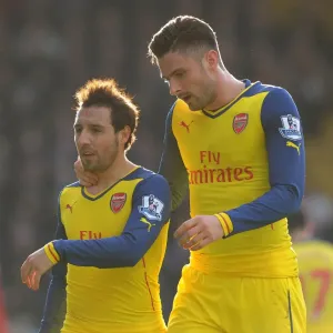 Giroud and Cazorla: Focused Determination on Crystal Palace's Turf (Crystal Palace v Arsenal 2014-15)