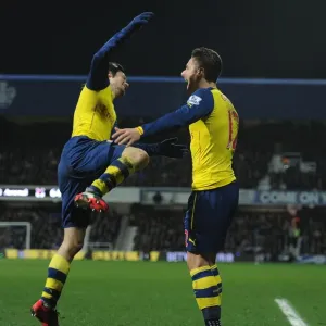 Giroud and Rosicky's Epic Goal Celebration: Arsenal's First at Queens Park Rangers (2014-15)