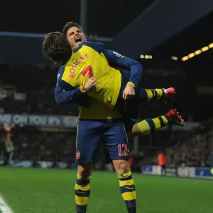Giroud and Rosicky's Unforgettable Goal Celebration: Arsenal's First at Queens Park Rangers (2014-15)