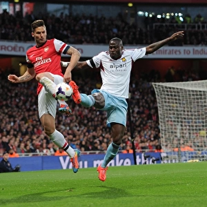 Giroud vs. Demel: Intense Battle at the Emirates - Arsenal v West Ham United, Premier League